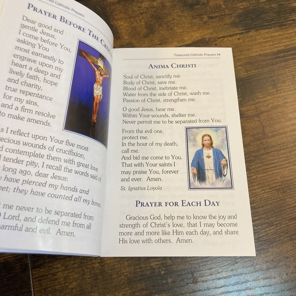 My Treasured Catholic Prayers Sisters of Charity Booklet Dark Blue Catholic